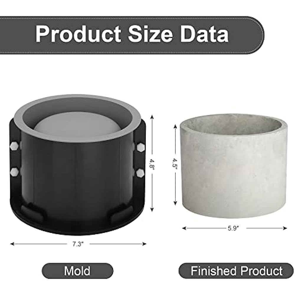 Big Flowerpot Cement Mold, Rou - Potsticker Mold 评论和价格